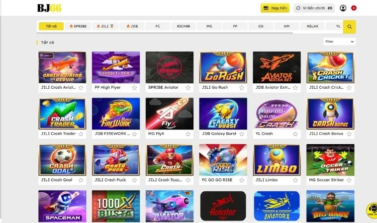 Đa dạng các thể loại game nhanh để trải nghiệm tại BJ66