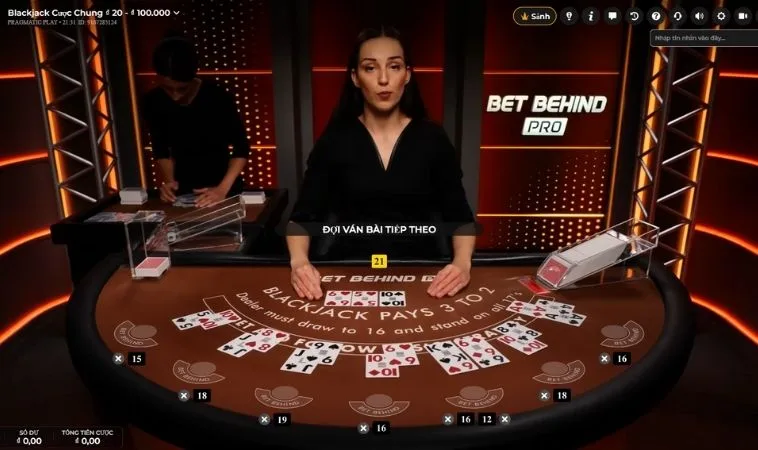 Trải nghiệm chơi Blackjack Tại BJ66 cùng dealer chia bài chuyên nghiệp